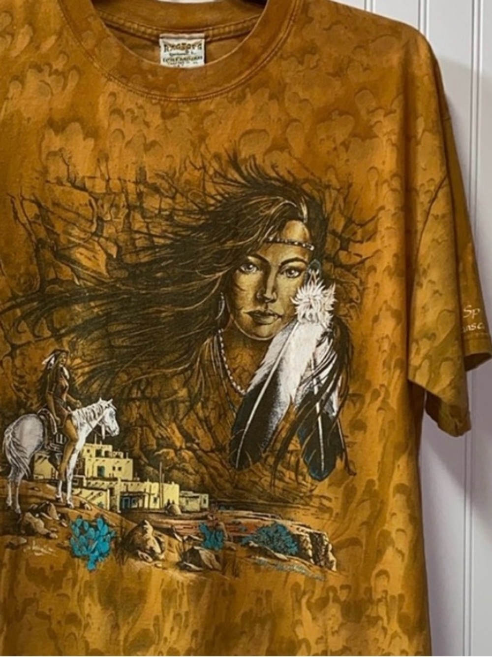 90s Ragtops Native American Shirt XL Vintage Western